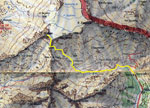 Cartina salita al Pizzo Scalino dalla Val Fontana
